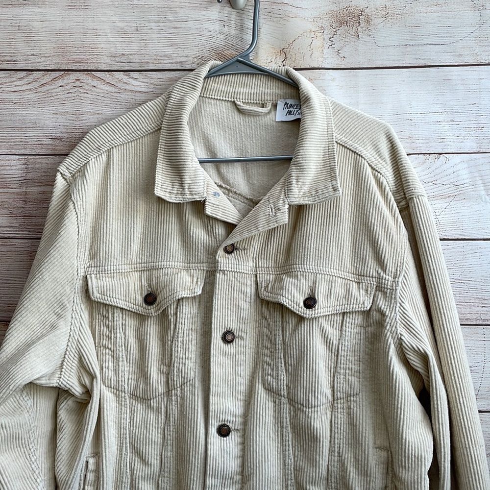 PRINCESS POLLY CORDUROY JACKET IN CREAM - Picture 2 of 5